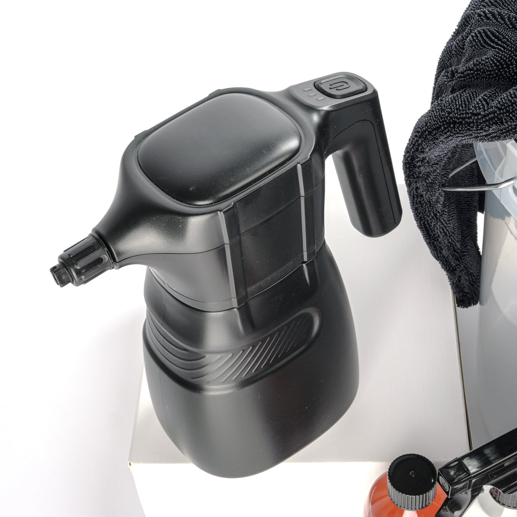7WASH Autopflege Komplett Set mit Foamsprüher, Mikrofasertüchern, Wascheimer und Fahrzeugpflege Produkten