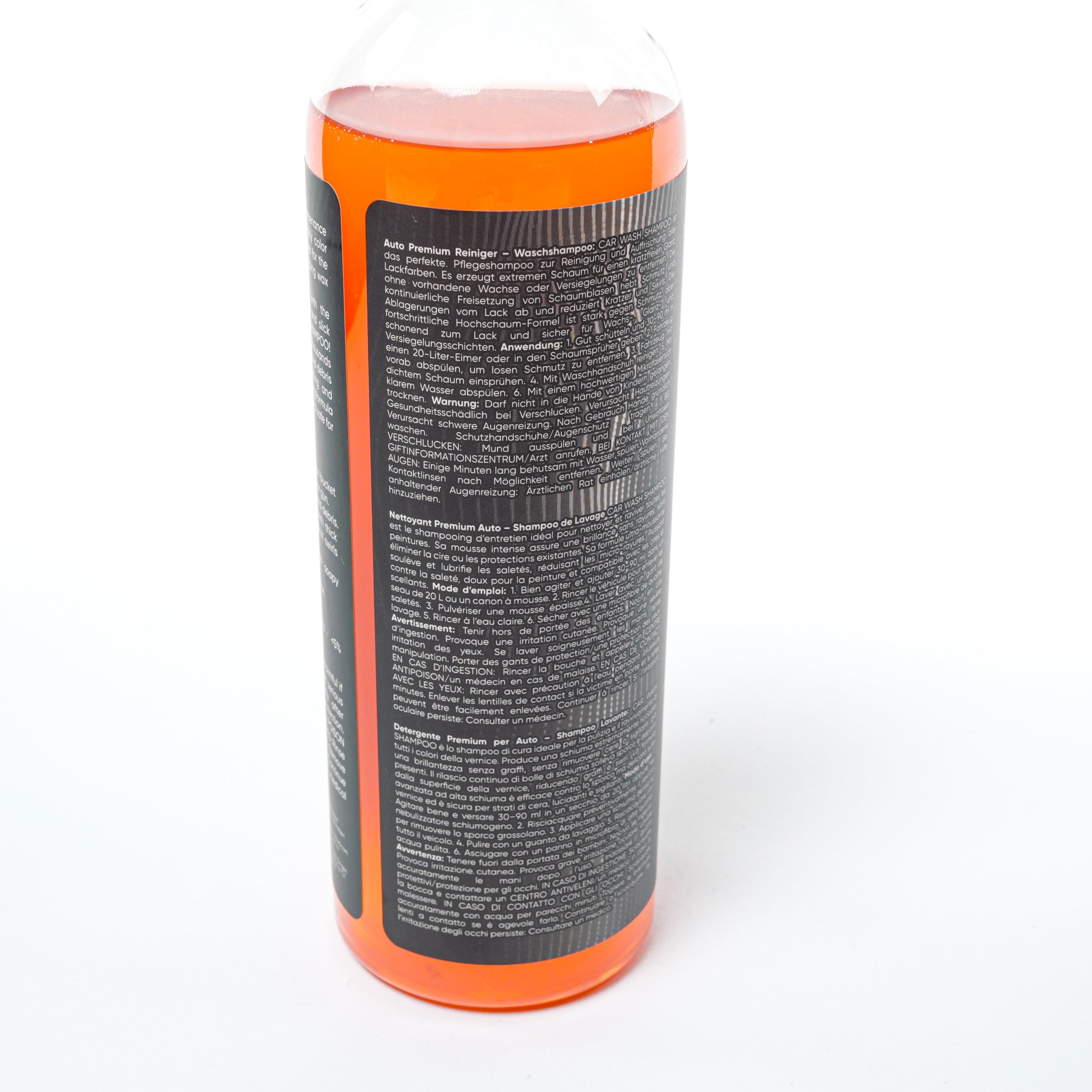 7WASH Autoshampoo 500 ml pH-neutrales Car Wash Shampoo für schonende Lackreinigung, starken Reinigungsschaum und professionelle Autowäsche beim Car Detailing