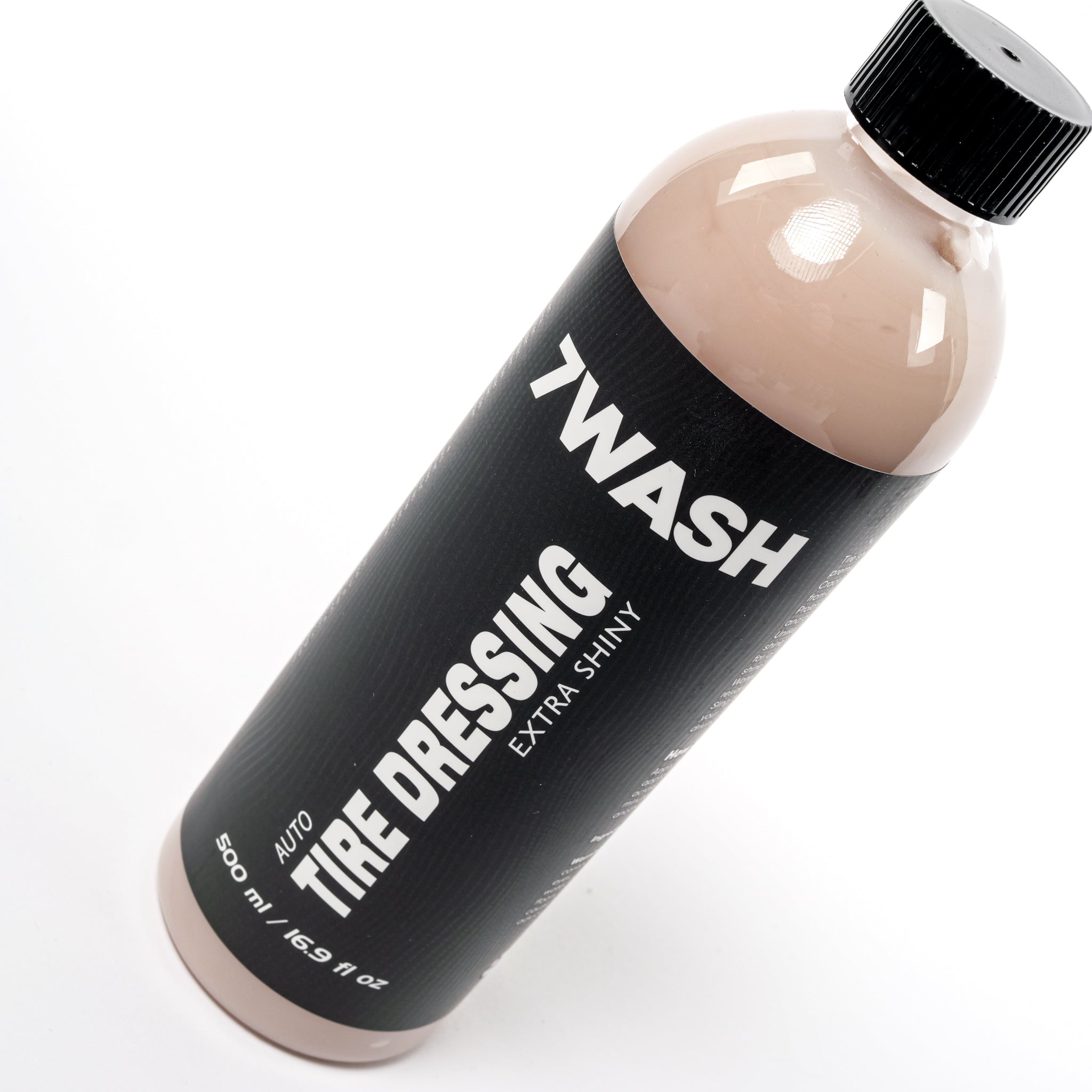 7WASH Tire Dressing Extra Shiny 500 ml Reifenglanz Flasche Vorderansicht
