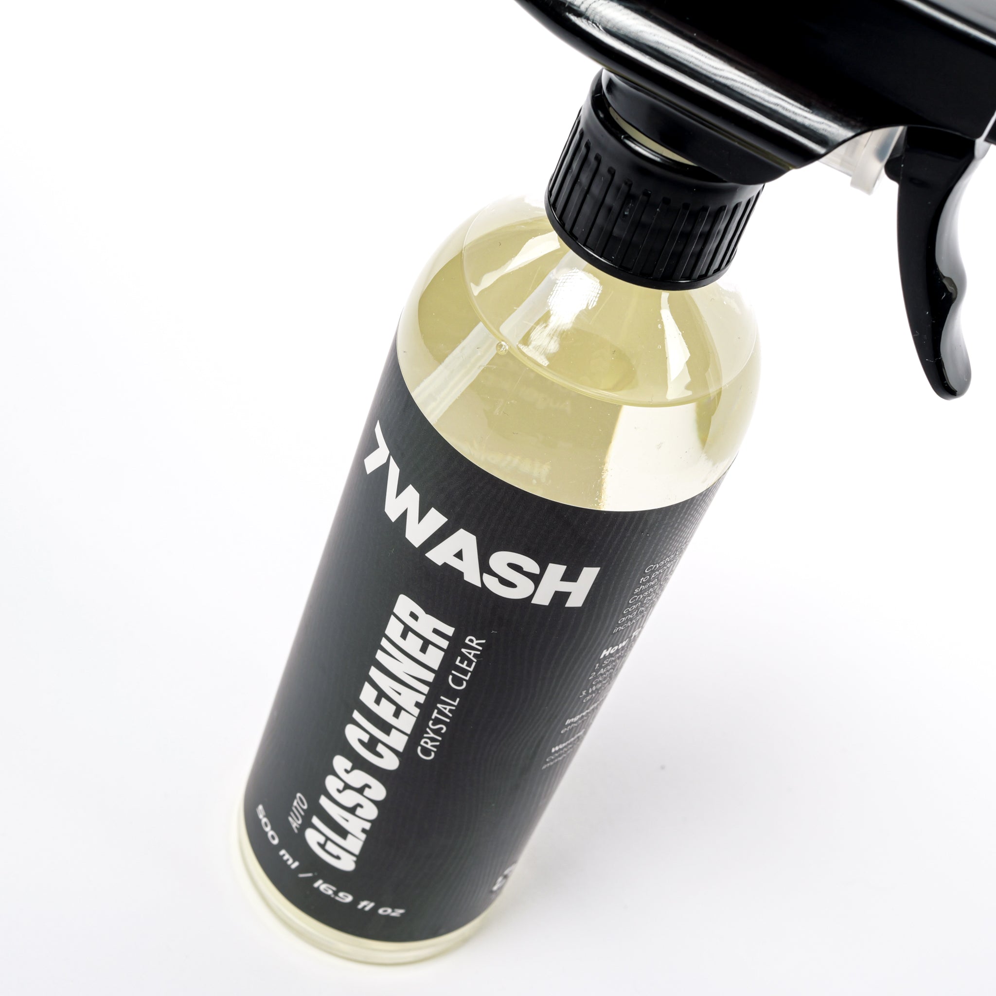 7WASH Glasreiniger 500 ml streifenfreier Autoglasreiniger für Scheiben, Spiegel, Windschutzscheiben und Innenraumglas für klare Sicht und professionelles Car Detailing