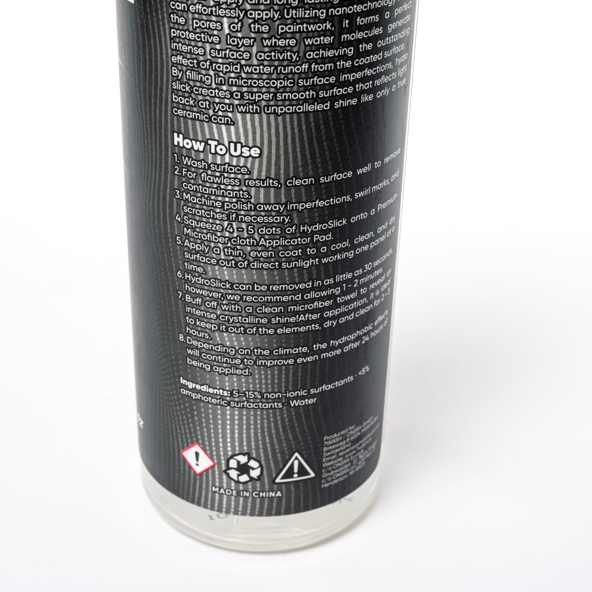 7WASH Ceramic Quick Sealant 500 ml Keramik Spray Versiegelung für hydrophoben Lackschutz, glatte Oberfläche, starken Abperleffekt und professionelles Car Detailing