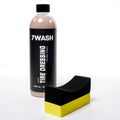 7WASH Tire Dressing Extra Shiny 500 ml mit schwarzem Auftragsschwamm für tiefschwarzen Reifenglanz, Reifenschutz und langanhaltende Reifenpflege beim Car Detailing