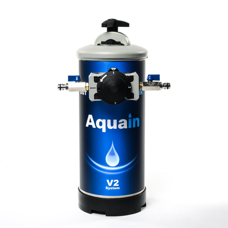 Aquain V2 – mobile water softener for car washing & commercial use